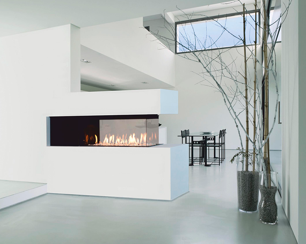 decoracion salones con chimeneas modernas