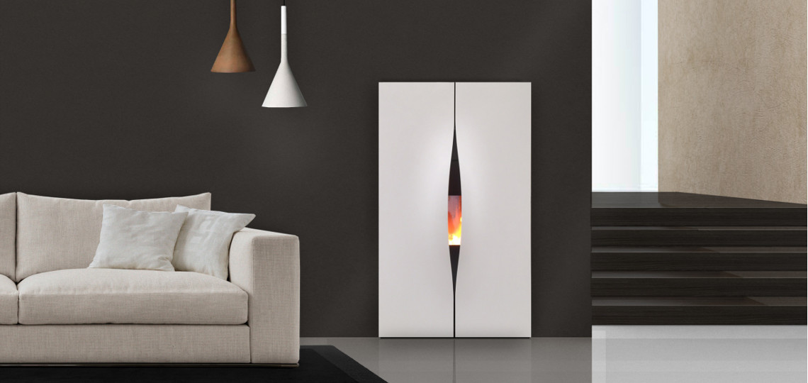 salones pequeños con chimeneas modernas